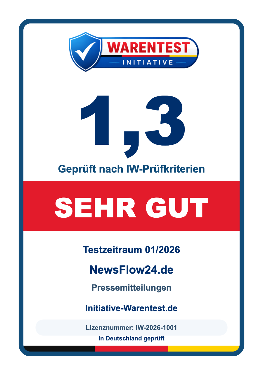 IW-Gütesiegel für NewsFlow24.de